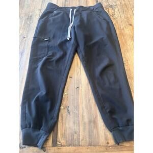 FIGS Size Medium Petite Black Technical Collection Zamora Jogger Scrub Pants